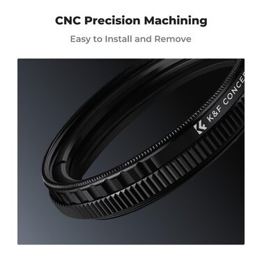 Поляризаційний фільтр K&F Concept CPL для відеореєстраторів N5/N4 Pro/S1 Pro/E1/E1 LITE/E2/E3, усуває відблиски