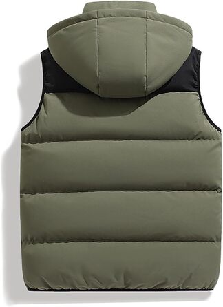 Чоловіча пухова жилетка з капюшоном, тепла безрукавка для зими, туризму та повсякденного носіння, 4XL