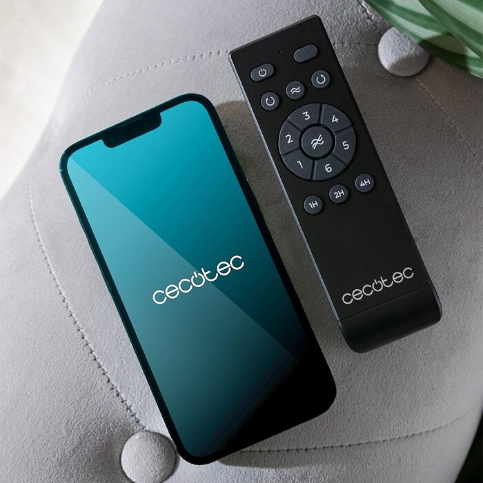 Стельовий вентилятор Cecotec EnergySilence Aero 5500 Aqua GoldBlack WiFi, 40W, для внутрішнього та зовнішнього використання