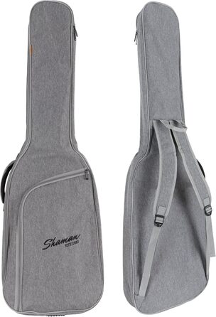 Чохол для гітари Shaman WGB-115 GY Premium-Line (для акустичної та електрогітари) - водовідштовхуючий, з підсиленим ручним захопленням та регульованими лямками