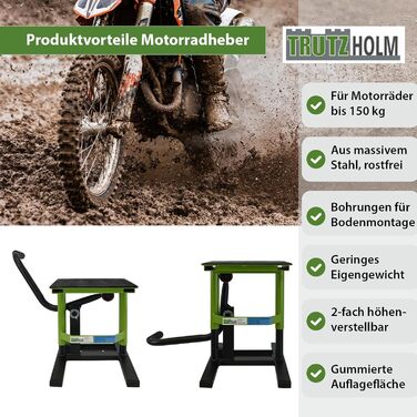 Підйомник для мотоцикла TRUTZHOLM, сталь, 320/400 мм, до 150 кг, для кросових і ендуро мотоциклів