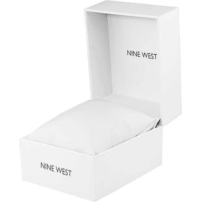 Жіночий наручний годинник Nine West з плетеним ремінцем (сітка), рожевий