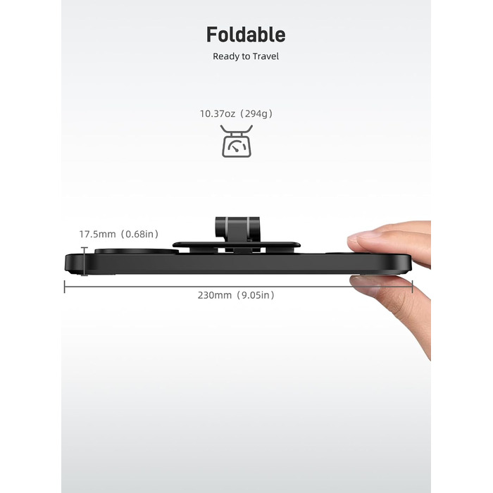 4-в-1 Бездротова зарядка для iPhone 16 Pro Max/15/14, iPad, Apple Watch та AirPods Pro (Чорний)