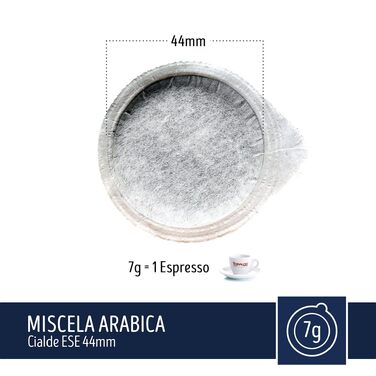 Кава Caffè Toraldo Miscela Arabica в капсулах ESE 44 (150 шт по 7 г), еспресо