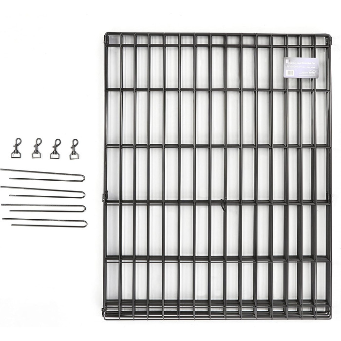 Клітка-загон для собак Midwest Homes for Pets 550-36DR, 157x157x91 см, чорна емаль, з дверцятами