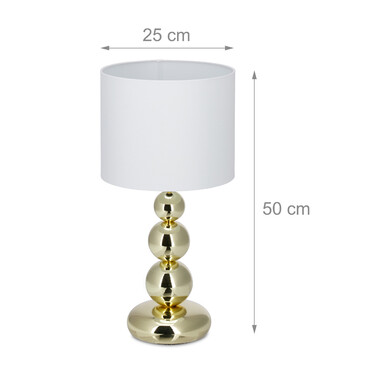 Relaxdays Table Lamp Set of 2