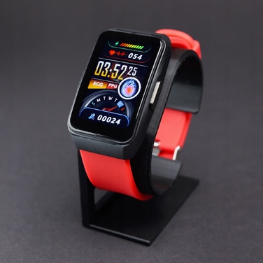 Смарт-годинник для літніх людей JG Smart EKG-650, українське меню, червоний