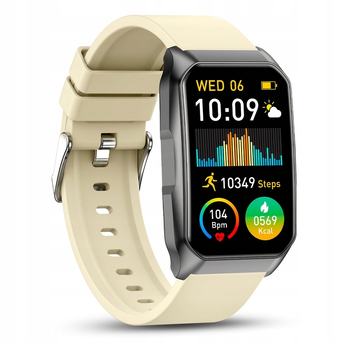 Смарт-годинник JG Smart T69, бежевий
