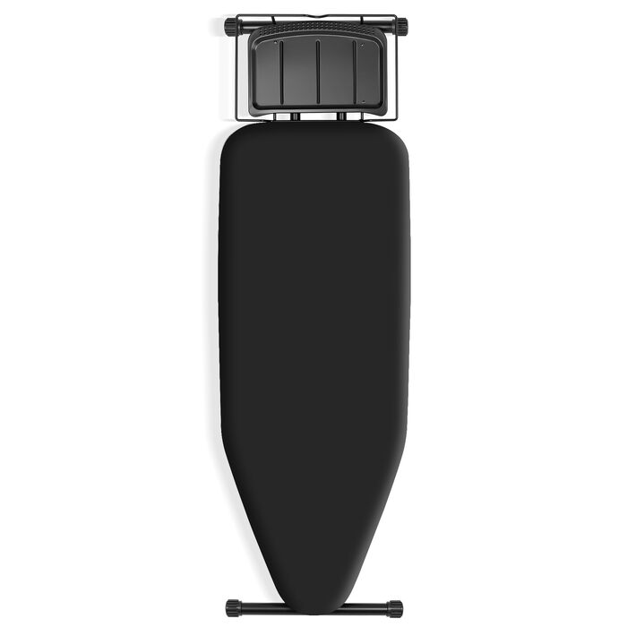 Прасувальна дошка Full Size (159 x 46 см) з підставкою для праски, стійка конструкція, підходить для парових прасок, чорна