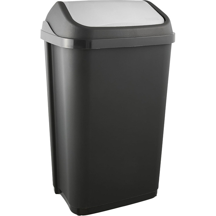 Відро для сміття Keeeper з кришкою-маятником, 50 л, Swantje, сірий графіт