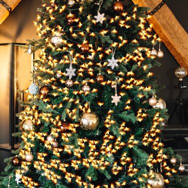 LED гірлянда 100 метрів, 800 LED, тепле світло для декору: Новий Рік, вечірка, сад, балкон. З таймером та пам'яттю