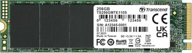 SSD накопичувач Transcend B MTE110S 256GB NVMe PCIe Gen3 x4 M.2 2280 - 3D TLC NAND