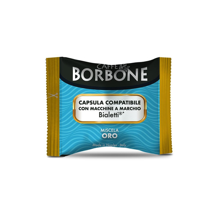 Кава в капсулах Caffè Borbone Gold (Золота суміш), сумісні з кавомашинами Bialetti, 100 шт