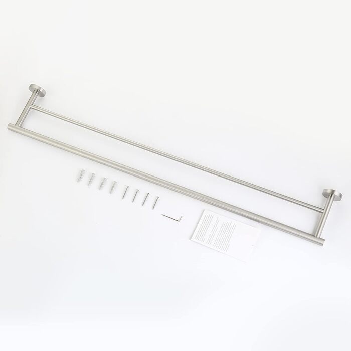 Тримач для рушників KES, подвійний, з нержавіючої сталі SUS304, 60 см, настінний, A2001S60