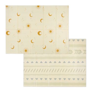 Relaxdays Foldable Play Mat Sun, Moon & Patterns