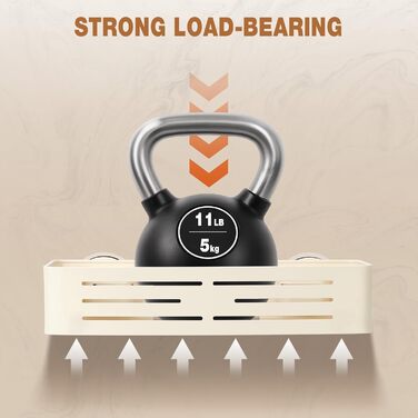 Сучасна душова полиця Lekesky, стійка до іржі, 2 шт., Gunmetal Grey, алюміній, на присосках, без свердління, з 12 гачками (прямокутна)