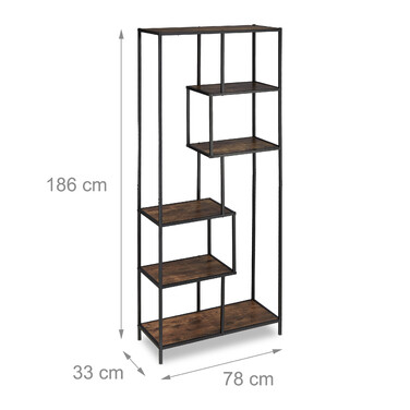 Regal Storage Unit in Industrial Style