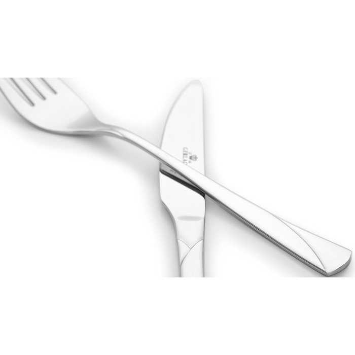 Набір столових приборів Gerlach Valor 68 предметів, нержавіюча сталь, для 12 осіб, блискучий, для посудомийної машини, кейс