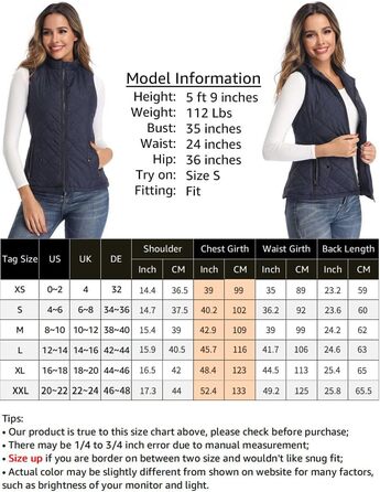 Жіноча жилетка LONGKING: легка, з коміром-стійкою, стьобана, без рукавів, синього кольору