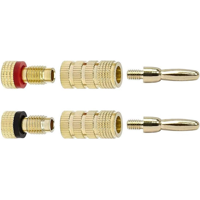 Бананові роз'єми Monoprice з гвинтовим затискачем, закритий тип, 20 пар