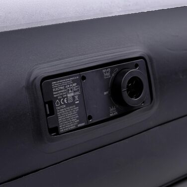 Надувний матрац-ліжко AVENLI для 2 осіб, 203x152x36 см з інтегрованою помпою, флаокова поверхня, для кемпінгу та дому