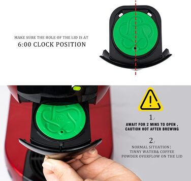 Багаторазові капсули для кави Dolce Gusto з нержавіючої сталі + темпер, ложка, щітка, для кавомашини, екологічні