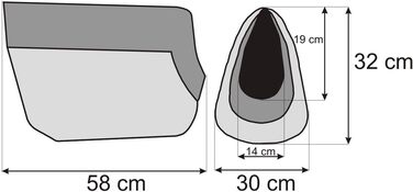 Сумка-переноска для собак та котів, рюкзак для маленьких та середніх порід, 2-30 кг, розмір L (30x58x32 см), коричнева