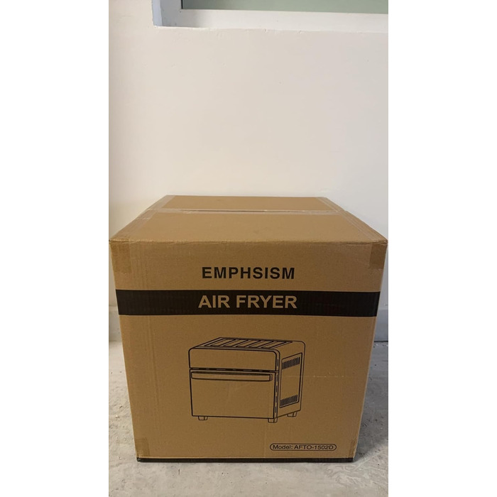 Аерофритюрниця 14 л Emphsism, міні-піч Airfryer XXL 1800 Вт, 11 програм, LED-екран, 4 аксесуари (шампур, решітка тощо), з рецептурником