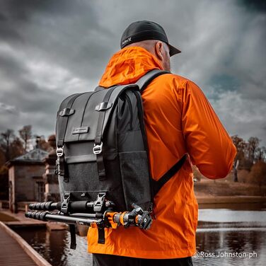 Рюкзак для фотокамери K&F Concept, сумка для фотографа, 20L, з відділенням для ноутбука 15-15.6 дюймів, сумісний з Canon/Nikon/Sony/DJI Mavic