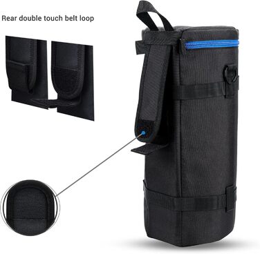 Сумка для об'єктива JJC Deluxe для Sony FE 200-600mm, Nikon Z 180-600mm, Nikon Z 600mm, водонепроникний захист, з плечовим ременем та знімним кишеньком