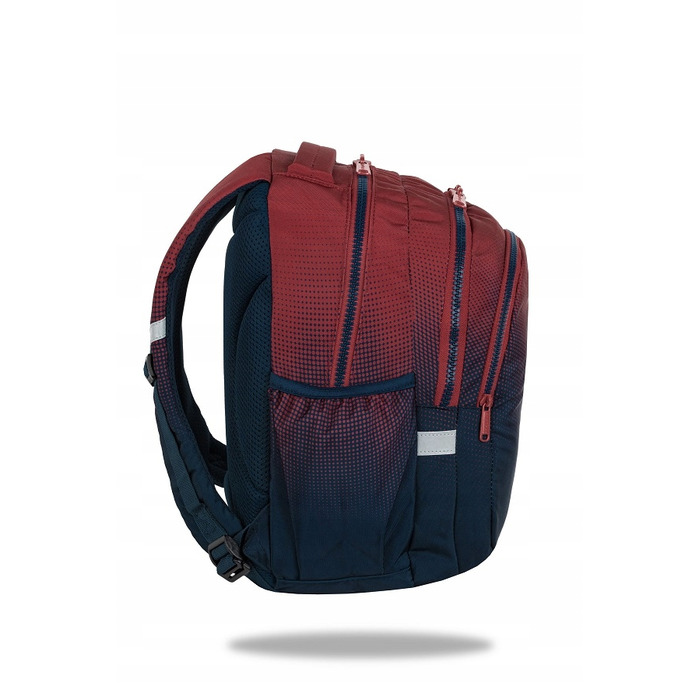 Багатовідсінковий шкільний рюкзак CoolPack, 21 л (червоний, синій)