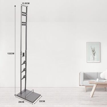 Стійка для пилососа Dyson V15, V11, V10, V8, V7, V6. Аксесуар для пилососа, металева підставка сірого кольору. Сумісна з DC30, DC31, DC34, DC35, DC58, DC59, DC62, DC74