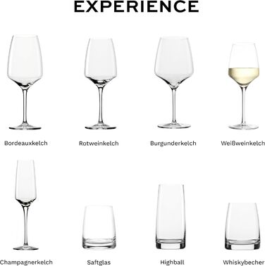 Stölzle Lausitz White Wine Glasses Experience 6-Piece Set 350 ml – High-quality wine glasses ideal for white wine & aperitif – Elegant white wine bowl made of crystal glass – dishwasher-safe & Made in Germany