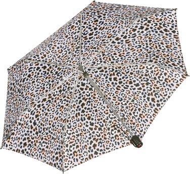 Зонт Knirps Taschenschirm Slim Duomatic з автоматичним відкриванням/закриванням та UV-захистом Renature - Green (Jaguar Apricot)