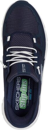 Босоніжки жіночі Skechers Pier-Lite Memory Maker на танкетці, сині (48.5 EU, широка колодка)
