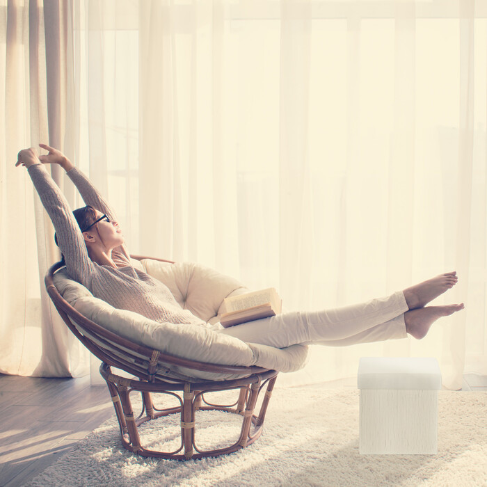 Relaxdays Ottoman з місцем для зберігання речей