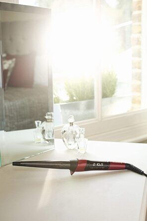 Локон для волосся Remington CI96W1 Silk Digital - кеглеподібний, 13-25 мм, керамічне покриття з шовковими протеїнами, LCD-дисплей, 120-220°C