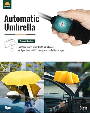 Компактний дорожній парасолька великого розміру, стійкий до сильного вітру – автоматичний кишеньковий парасолька для чоловіків та жінок, жовтий, 106 см