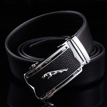 Чоловічий шкіряний ремінь Jaguar з металевою пряжкою: надійний аксесуар для повсякденного та ділового стилю