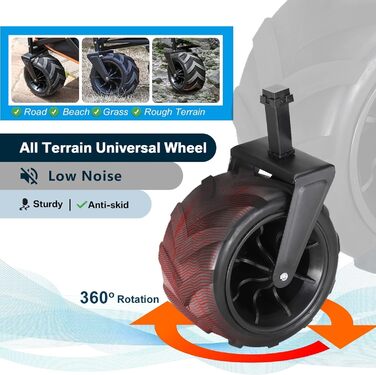 Візок-садок EchoSmile Bollerwagen 200л, 160кг, синій - складаний, з регульованою ручкою та бічними кишенями, для пляжу, саду, покупок