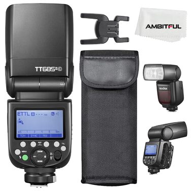 Спалах Godox TT685IIC: Швидкий HSS, TTL, TCM, радіосинхронізація 2.4G (для Sony)