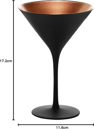 Stölzle Lausitz ELEMENTS склянка для коктейлів, 240 мл, чорно-бронзова, 6 шт.