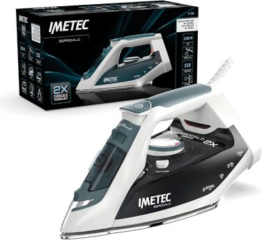 Пароочисник Imetec ZeroCalc Z1 2500 з технологією AntiCalc, нержавіюча сталева підошва з 2200 Вт, паровий удар 120 г, функція Calc-Clean, підошва з нержавіючої сталі