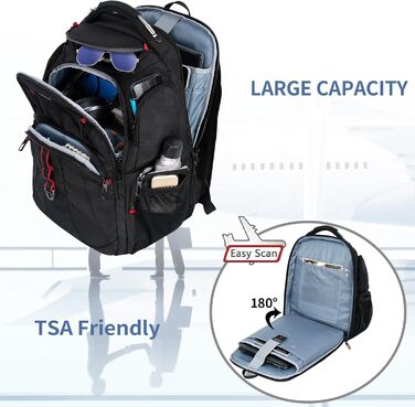 VANKEAN 17-inch extra large laptop backpack (travel backpack)