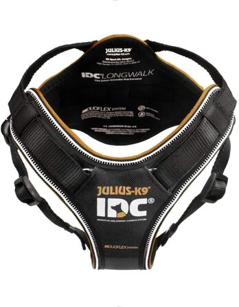 Шлейка для собак JULIUS K-9 IDC Longwalk, чорно-сіра, розмір L