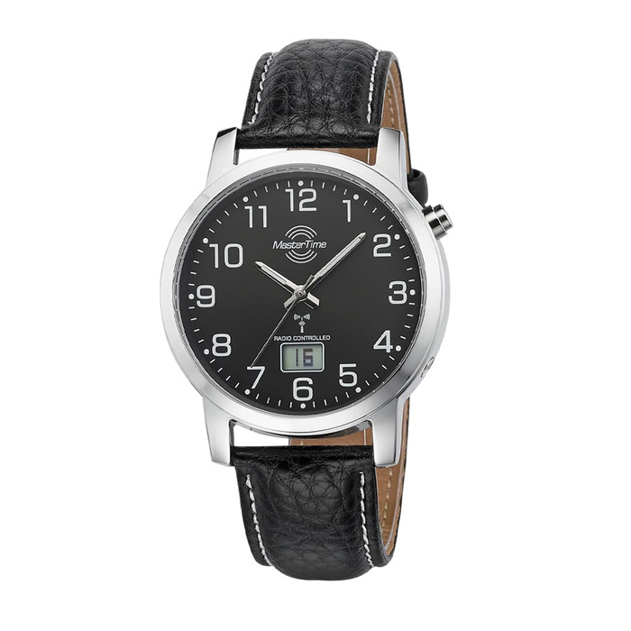 Годинник чоловічий Master Time Funk Quarz з кварцовим механізмом, аналогово-цифровий дисплей, шкіряний ремінець, MTGA-10576-24L