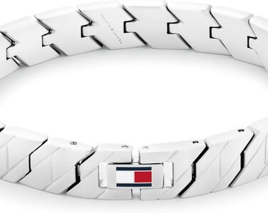 Браслет чоловічий Tommy Hilfiger з нержавіючої сталі з іконкою прапора – срібний або золотий