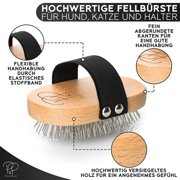 Преміум щітка Pawz для довгошерстих собак та котів | Щітка для грумінгу з масажним ефектом