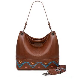 Сумка жіноча Wrangler Hobo з екошкіри, коричнева (Western Brown) через плече та в руку