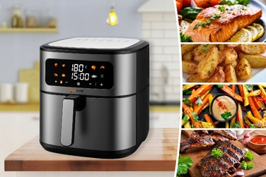 Аерофритюрниця Memflow 8 л, срібляста